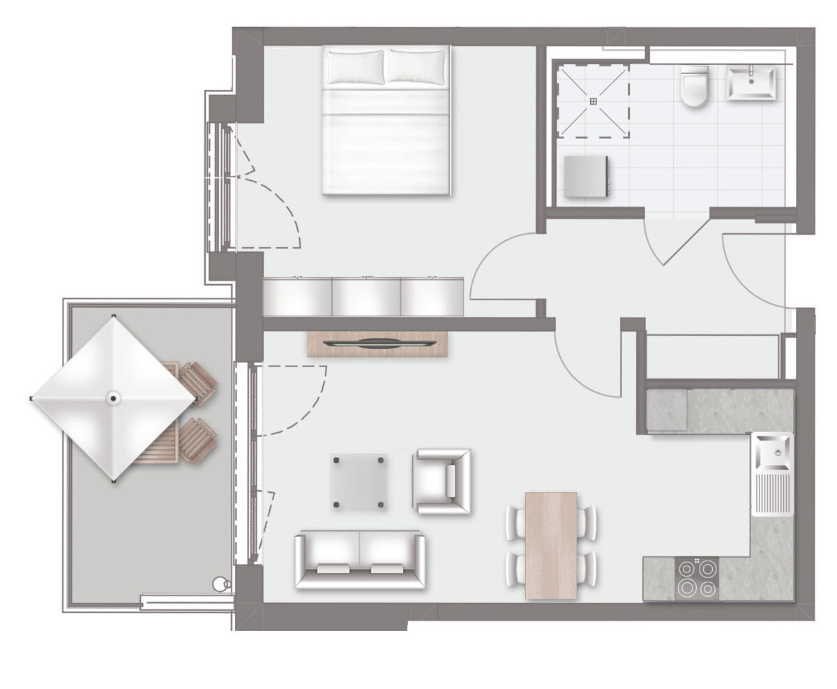 Wohnung zur Miete 924 € 2 Zimmer 56,8 m²<br/>Wohnfläche 01.01.2025<br/>Verfügbarkeit Schwabmünchen Schwabmünchen 86830