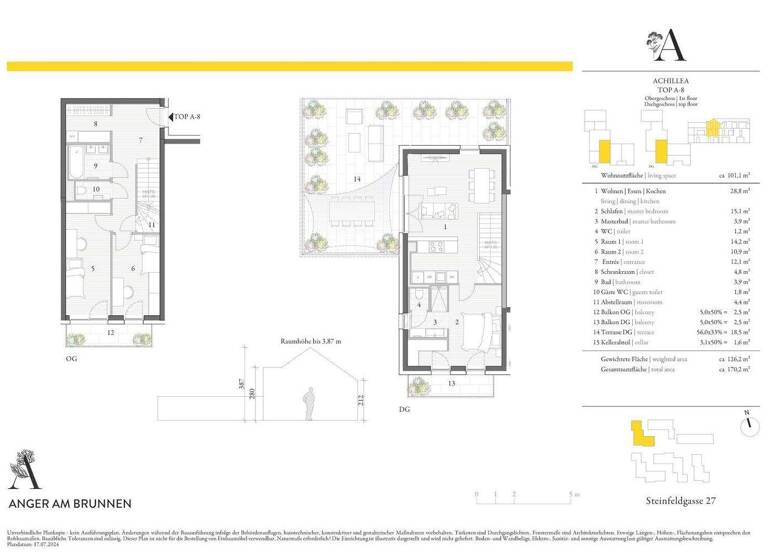 Wohnung zum Kauf - Erstbezug 467.000 € 4 Zimmer 1. Geschoss Hollabrunn 2020
