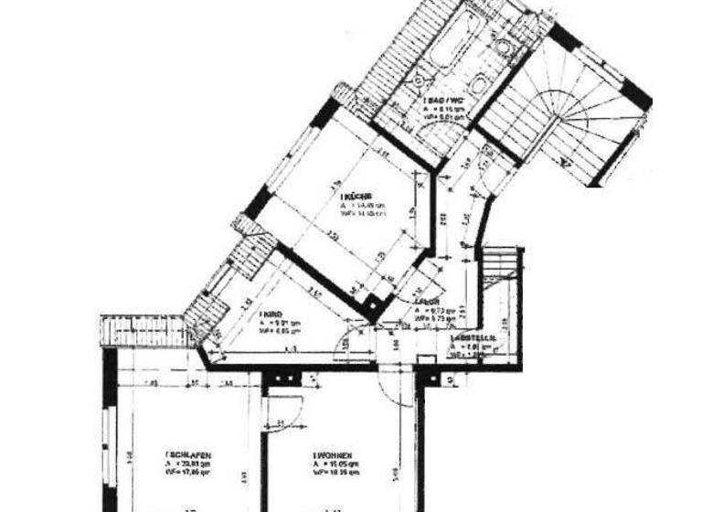 Wohnung zur Miete 425 € 3 Zimmer 77,4 m² 3. Geschoss Äußere Bautzner Straße 43 Löbau 02708