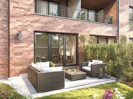 Terrassenwohnung zum Kauf - Erstbezug provisionsfrei 678.900 € 3 Zimmer 86 m² EG Lottbeker Feld 35 Volksdorf Hamburg 22359