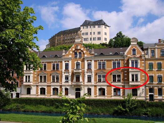 Wohnung zur Miete 480 € 2 Zimmer 68,4 m² 1. Geschoss Elstersteig 8 Greiz 07973