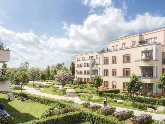 Wohnung zum Kauf - Erstbezug provisionsfrei 609.500 € 3 Zimmer 81 m² EG Georg-Hermann-Allee 117 Bornstedter Feld Potsdam 14469