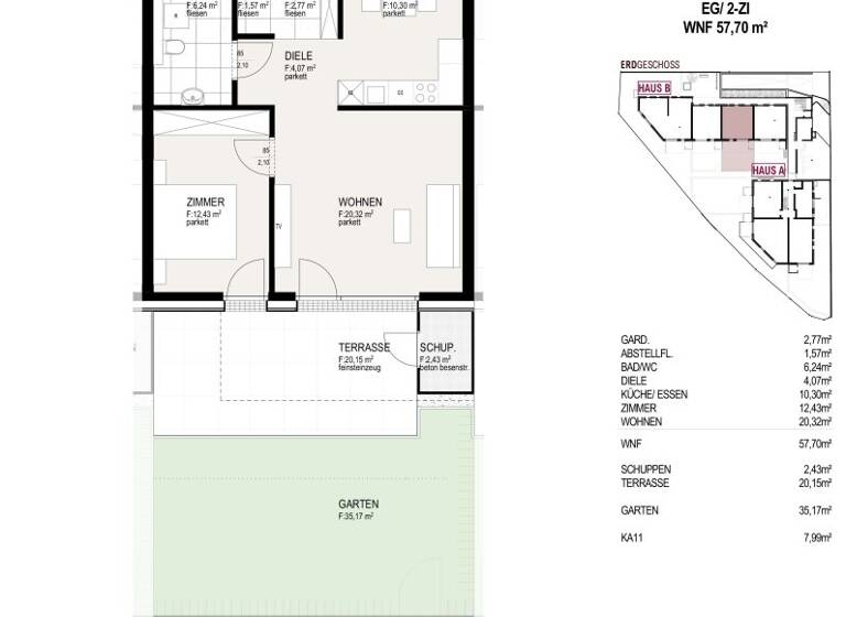 Wohnung zum Kauf - Erstbezug 494.000 € 2 Zimmer 58,1 m² Südtiroler Straße 2 Hall in Tirol 6060
