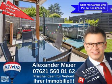 Doppelhaushälfte zum Kauf 449.000 € 5 Zimmer 116 m² 179 m² Grundstück Haltingen Weil am Rhein 79576