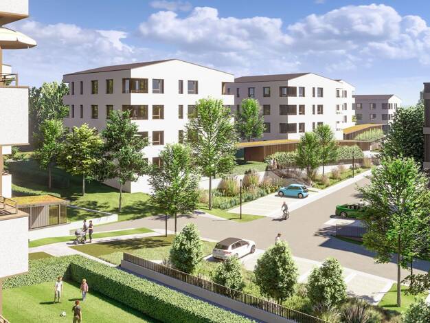 Wohnung zum Kauf - Erstbezug provisionsfrei 392.900 € 3,5 Zimmer 75,1 m² 1. Geschoss Laupheim 88471