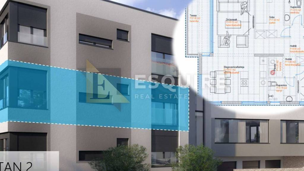 Wohnung zum Kauf 385.000 € 4 Zimmer 102 m² 1. Geschoss Belafuza, Zadar Brodarica - Visnjik