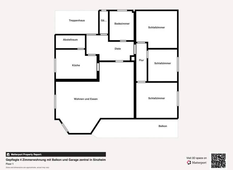 Wohnung zum Kauf 379.000 € 4 Zimmer 120,5 m² 1. Geschoss Ortsgebiet Sinzheim 76547