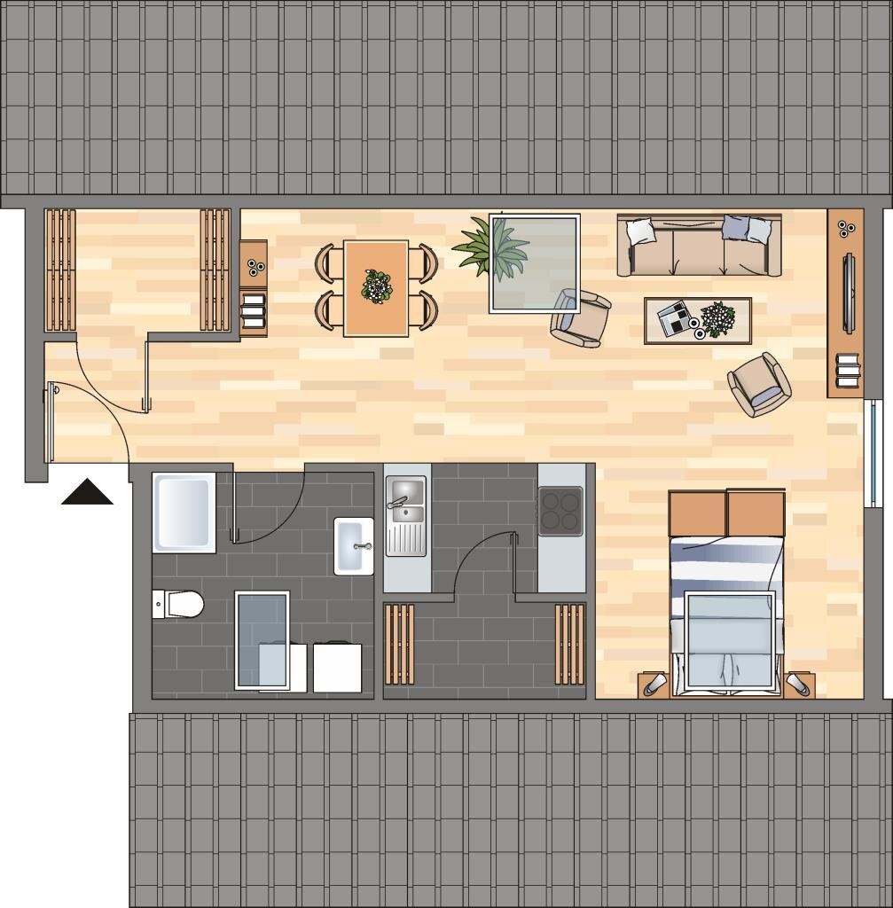 Wohnung zur Miete 449 € 1 Zimmer 41 m²<br/>Wohnfläche 3.<br/>Geschoss 01.01.2025<br/>Verfügbarkeit Goerdelerstraße 9 Klein Hehlen Celle 29223