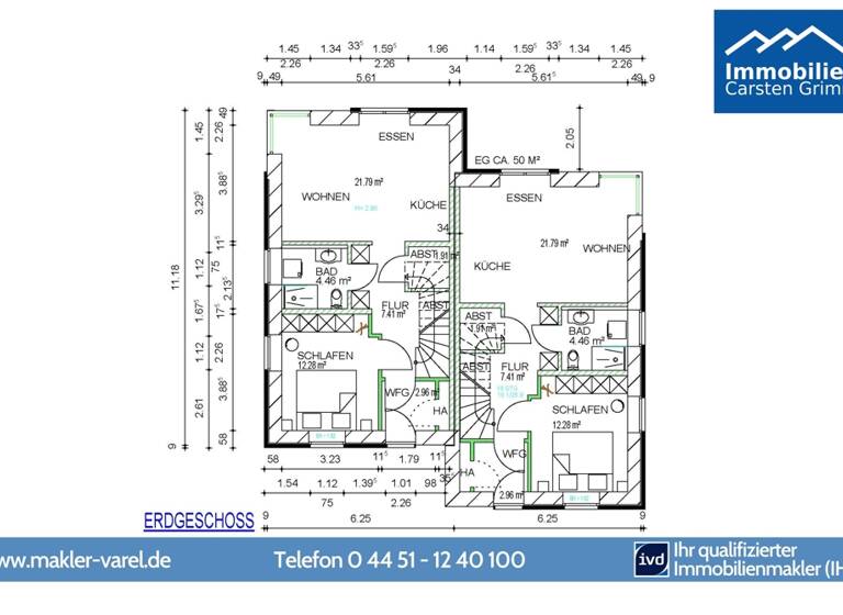 Doppelhaushälfte zur Miete 930 € 4 Zimmer 90 m² frei ab 01.05.2026 Obenstrohe Varel 26316