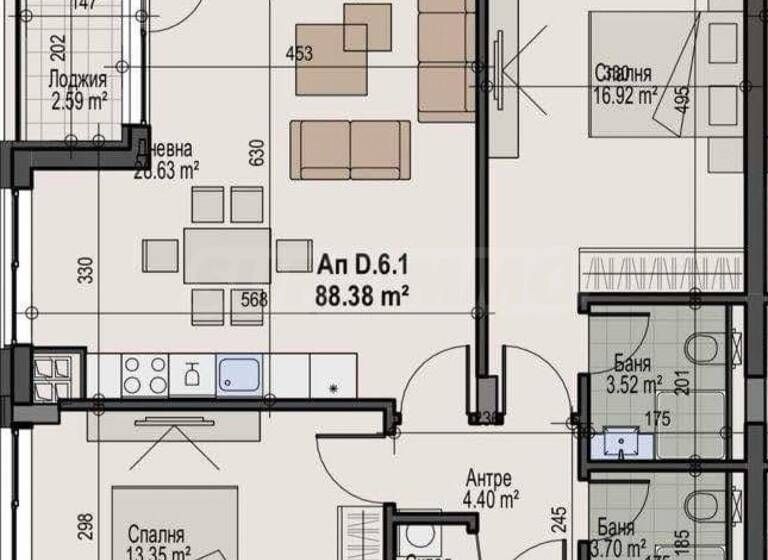 Studio zum Kauf 299.900 € 3 Zimmer 103,8 m² Sofia