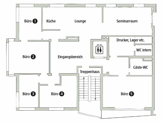 Bürofläche zur Miete provisionsfrei 740 € 10 m²<br/>Bürofläche Zickstraße Kernstadt - Nordost Bruchsal 76646