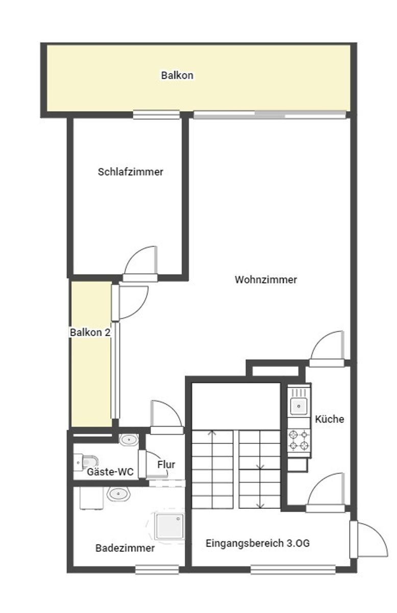 Immobilie zum Kauf als Kapitalanlage geeignet 119.900 € 2 Zimmer 61,3 m²<br/>Fläche Unterkirnach 78089