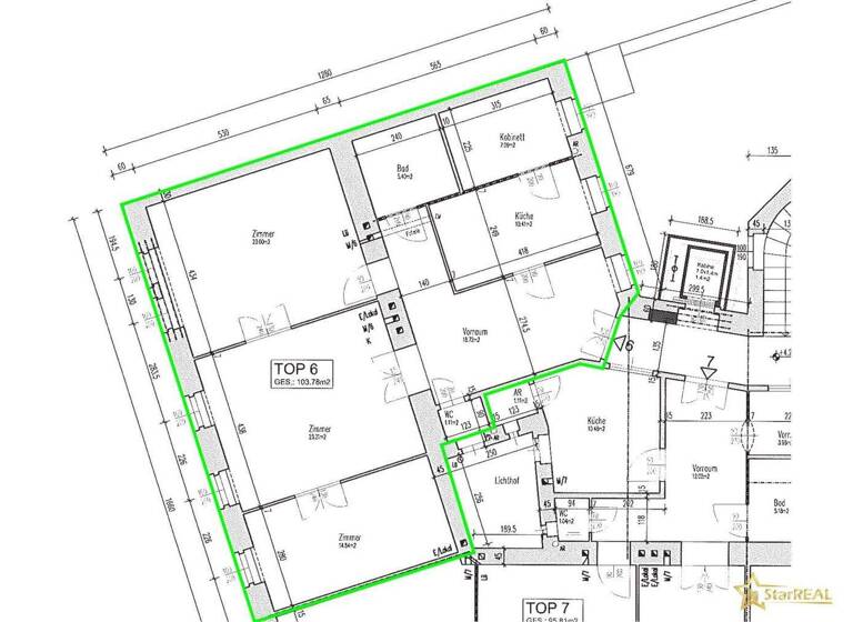 Wohnung zum Kauf 499.000 € 4 Zimmer 103,8 m² 1. Geschoss Wien 1080