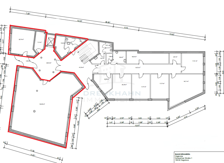 Ladenfläche zur Miete provisionsfrei 8,50 € 1.000 m² Verkaufsfläche Hagenow 19230