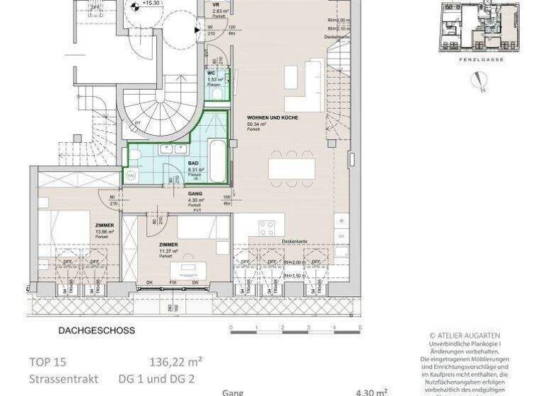 Wohnung zum Kauf - Erstbezug 989.600 € 4 Zimmer 136,2 m² Wien 1140