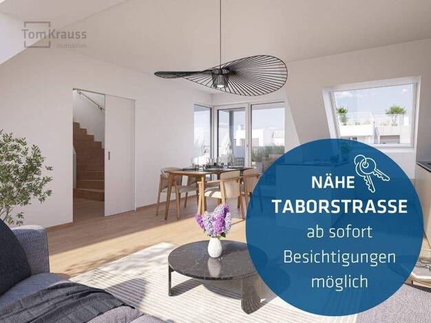 Terrassenwohnung zum Kauf - Neubau 699.500 € 4 Zimmer 71,4 m² 7. Geschoss Wien, Brigittenau 1200