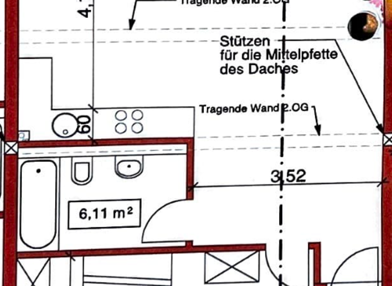Penthouse zur Miete 2.000 € 2,5 Zimmer 66 m² frei ab sofort Marienburg Köln 50968