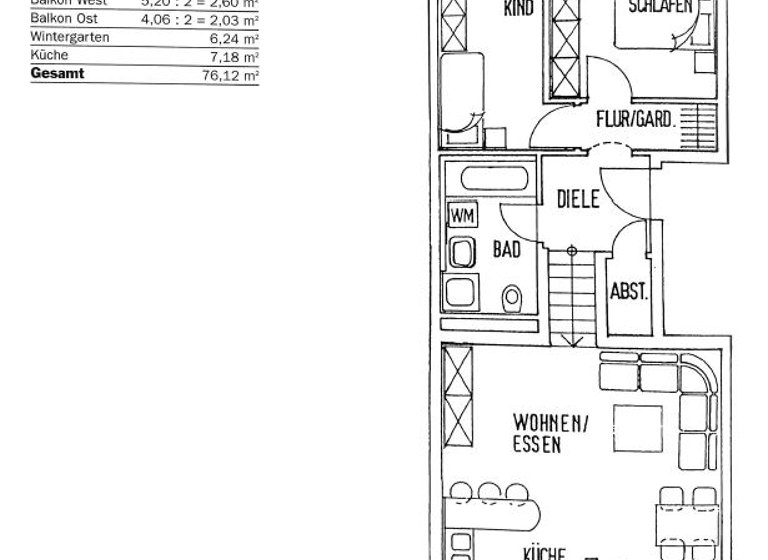 Wohnung zum Kauf 455.000 € 3 Zimmer 76,1 m² 1. Geschoss Freising 85354