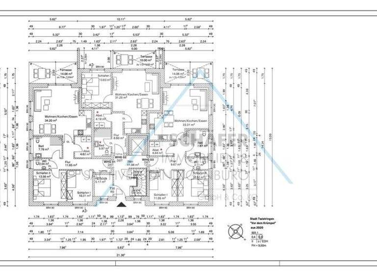 Wohnung zur Miete - Erstbezug 730 € 2 Zimmer 66,6 m² EG frei ab sofort Twistringen 27239