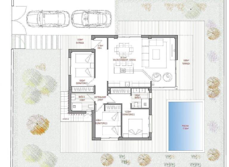 Villa zum Kauf - Erstbezug provisionsfrei 500.000 € 4 Zimmer 120 m² 400 m² Grundstück Polop