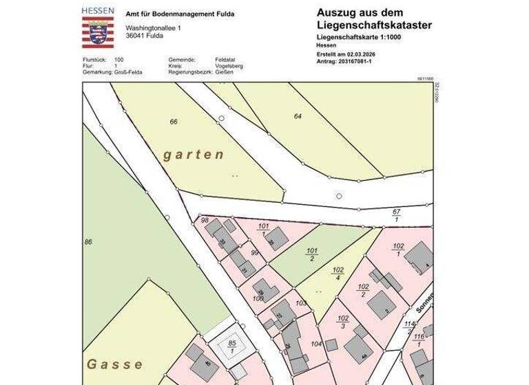 Einfamilienhaus zum Kauf 159.000 € 5 Zimmer 134 m² 391 m² Grundstück Pfingstweide 29 Groß-Felda Feldatal 36325