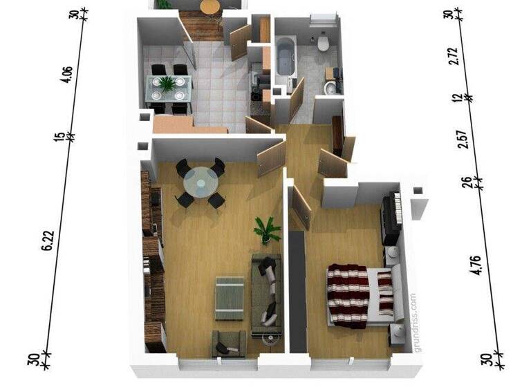 Wohnung zum Kauf 320.000 € 2 Zimmer 64 m² Oberau Freiburg 79117