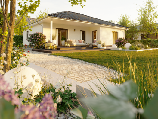 Bungalow zum Kauf - Erstbezug 332.765 € 4 Zimmer 108 m² 582 m² Grundstück Brachstedt Petersberg 06193