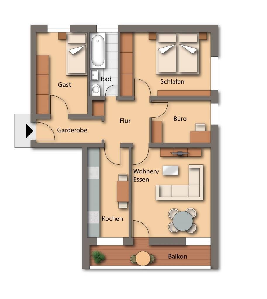 Wohnung zur Miete 650 € 3 Zimmer 82 m²<br/>Wohnfläche Neumarkt Neumarkt 92318