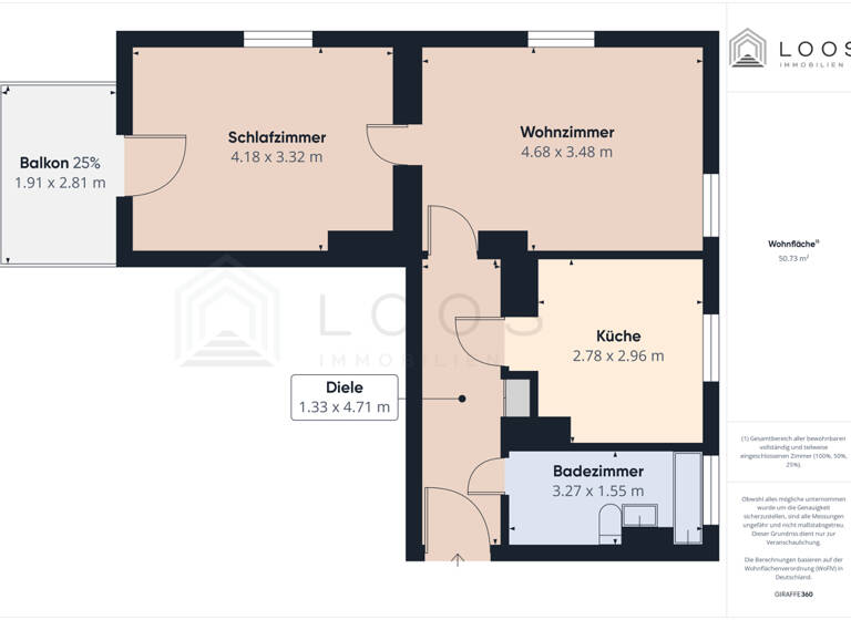Wohnung zur Miete 410 € 2 Zimmer 54,4 m²<br/>Wohnfläche EG<br/>Geschoss Finsterwalde Finsterwalde 03238