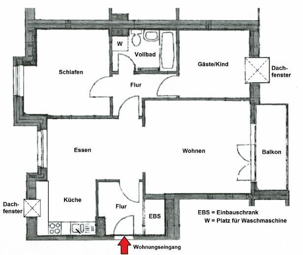 Wohnung zur Miete 730 € 2,5 Zimmer 74,4 m²<br/>Wohnfläche 3.<br/>Geschoss 01.02.2025<br/>Verfügbarkeit Moorbekstr. 88 Friedrichsgabe Norderstedt 22846