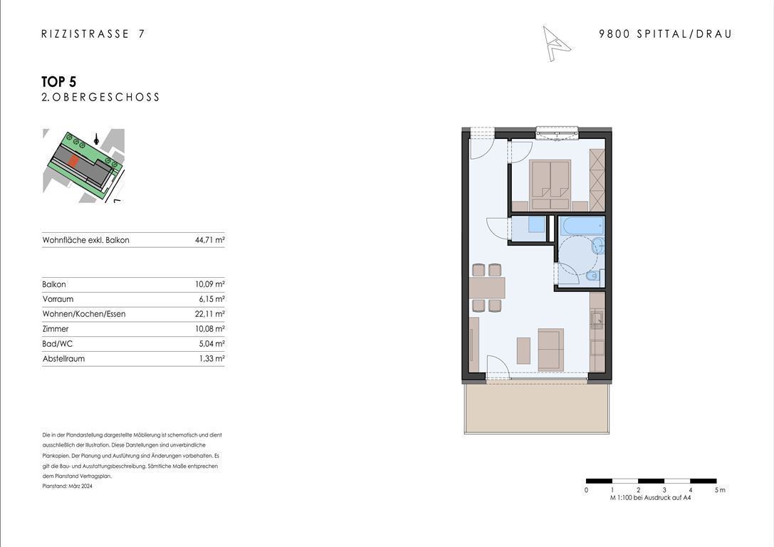 Wohnung zur Versteigerung 225.000 € 2 Zimmer 45 m²<br/>Wohnfläche 2.<br/>Geschoss Rizzistraße 7 Spittal an der Drau 9800