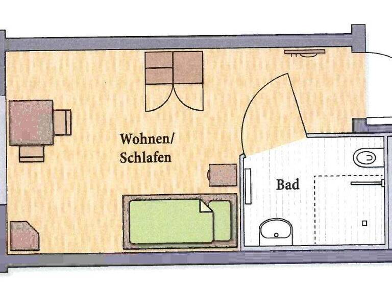 Studio zum Kauf 175.000 € 1 Zimmer 21,4 m² Ostenviertel Regensburg 93055