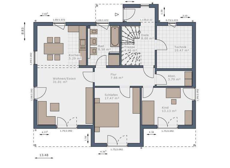 Mehrfamilienhaus zum Kauf 1.669.000 € 6 Zimmer 216 m² 863 m² Grundstück Vötting Freising 85354