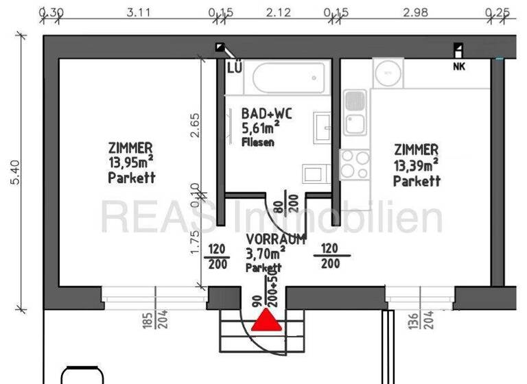 Büro zur Miete 14 € 2 Zimmer 36,7 m² Bürofläche Wien 1110