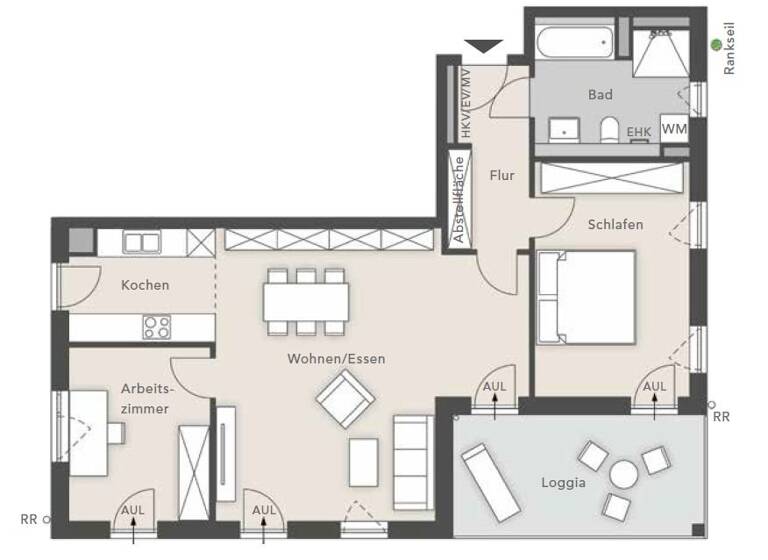 Wohnung zum Kauf 690.000 € 3 Zimmer 92 m²<br/>Wohnfläche 3.<br/>Geschoss Harthausen Bad Aibling 83043