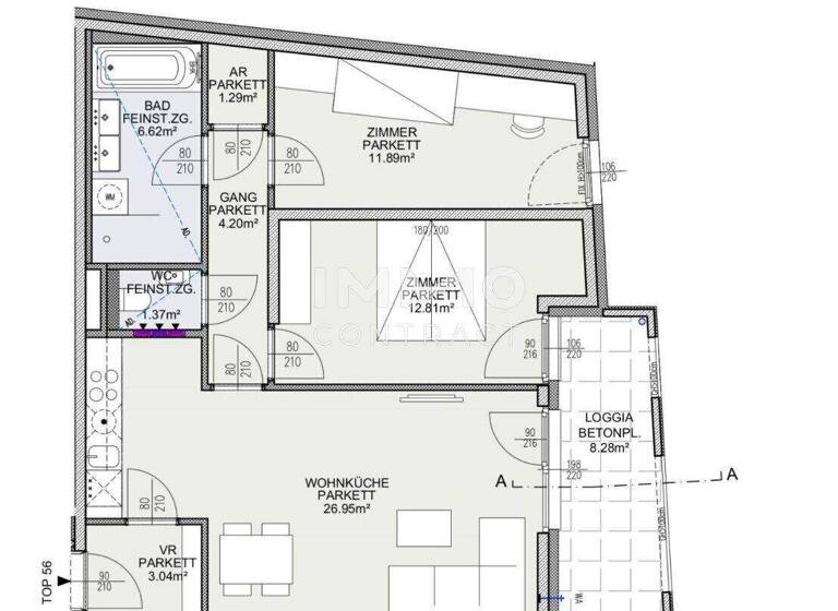 Wohnung zum Kauf - Erstbezug 499.600 € 3 Zimmer 68,2 m² 4. Geschoss Wien 1120