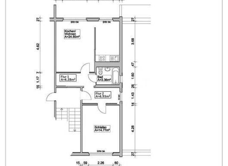 Wohnung zur Miete 307 € 2 Zimmer 52 m² 3. Geschoss August-Bebel-Str. 46 Hohenmölsen 06679