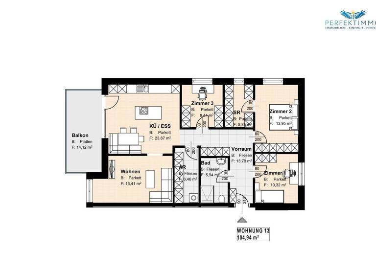Wohnung zum Kauf 549.000 € 4 Zimmer 104,9 m² 2. Geschoss Haiming 6425