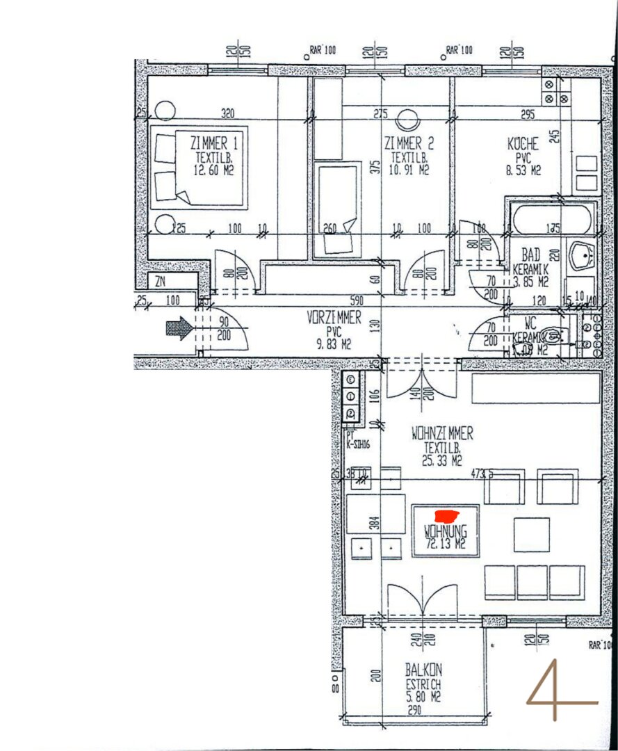 Wohnung zum Kauf 279.000 € 72 m²<br/>Wohnfläche Orth an der Donau 2304