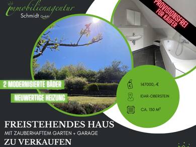 Einfamilienhaus zum Kauf provisionsfrei 147.000 € 5 Zimmer 130 m² 702 m² Grundstück Idar-Oberstein 55743
