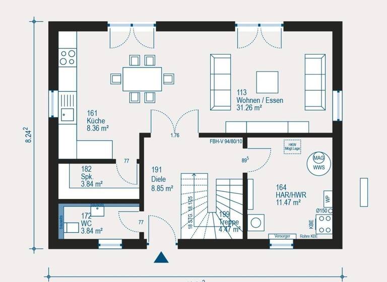 Einfamilienhaus zum Kauf 381.700 € 4 Zimmer 143,3 m² 487,4 m² Grundstück Ohausen Freystadt 92342