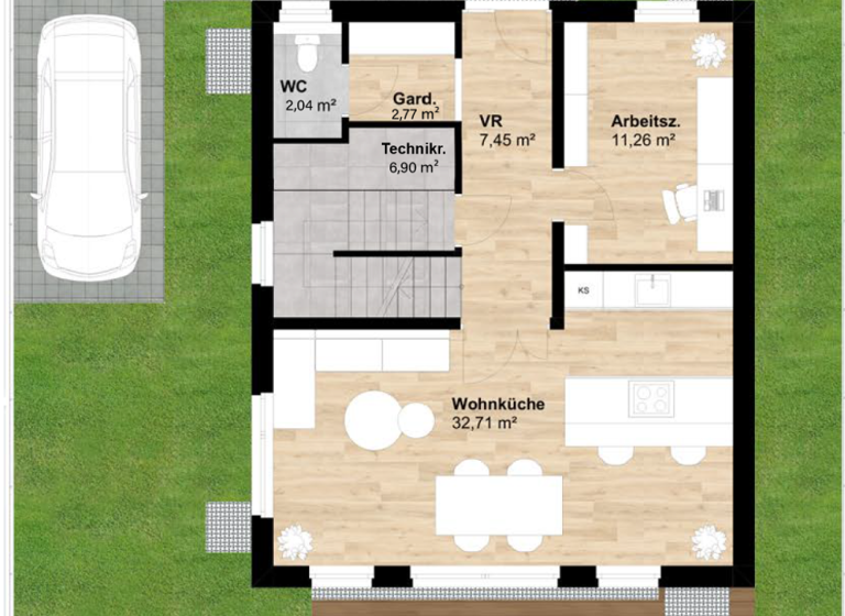 Einfamilienhaus zum Kauf - Erstbezug 890.000 € 6 Zimmer 142 m² Wien 1220