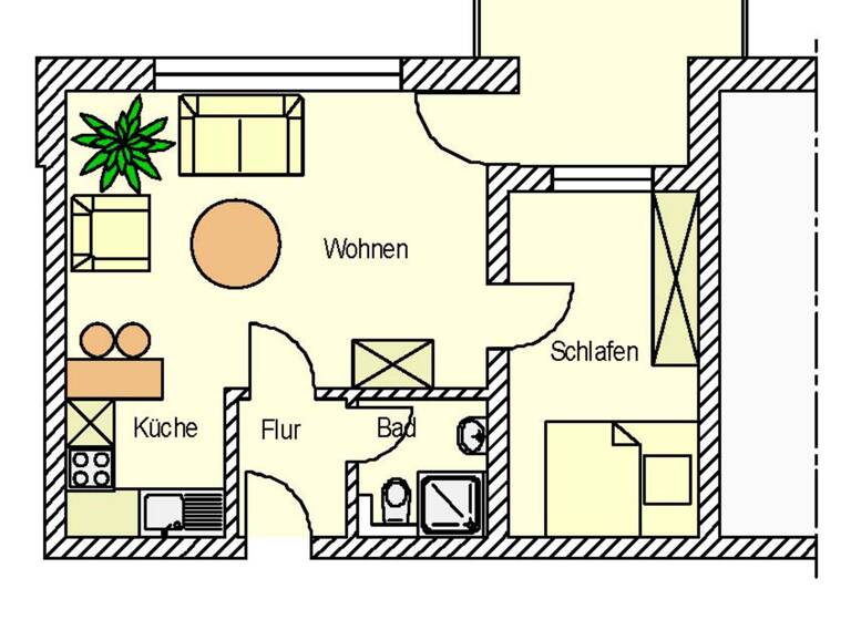 Wohnung zur Miete 479 € 2 Zimmer 43,7 m²<br/>Wohnfläche EG<br/>Geschoss 16.08.2025<br/>Verfügbarkeit Liegnitzer Straße 10 Kernstadt Süd Peine 31226