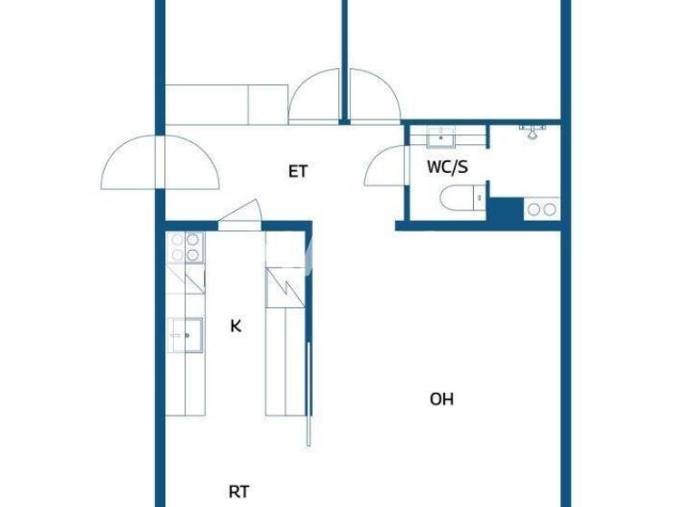 Studio zum Kauf 55.000 € 3 Zimmer 69 m² 3. Geschoss Jukolantie 10 C 27 Kouvola 45200