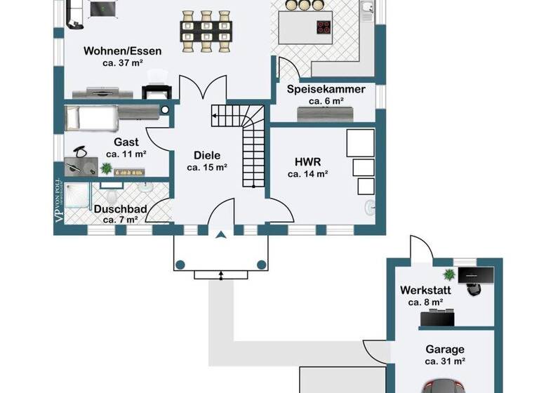 Einfamilienhaus zum Kauf 1.280.000 € 5,5 Zimmer 220 m² 1.075 m² Grundstück Wandlitz 16348