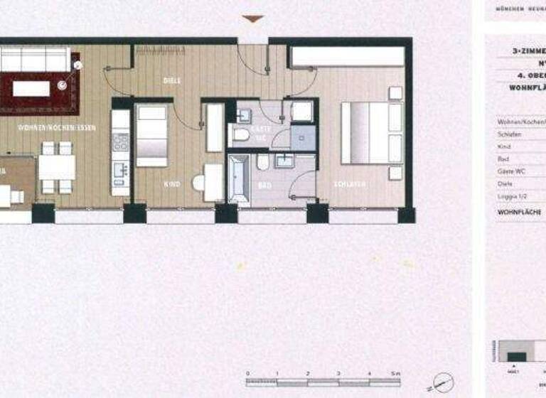 Wohnung zum Kauf als Kapitalanlage geeignet 890.000 € 3 Zimmer 72 m² Deroystraße 15 Maxvorstadt München 80335