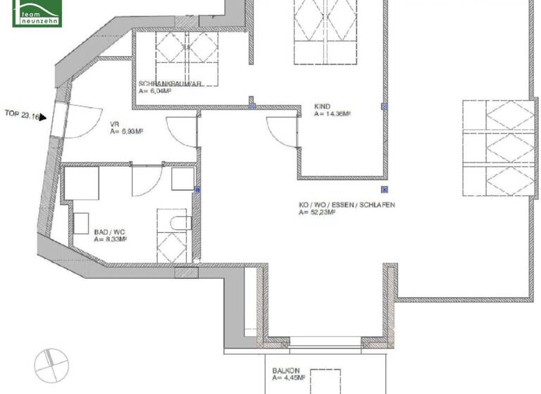 Wohnung zur Miete 474 € 2 Zimmer 87,6 m² 5. Geschoss Steinfeldgasse 23 Gries Graz 8020