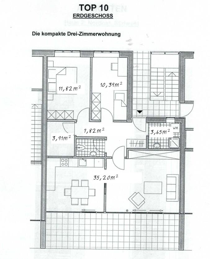 Terrassenwohnung zur Miete 1.082 € 3,5 Zimmer 75 m²<br/>Wohnfläche Oberfeldstraße Göfis 6811