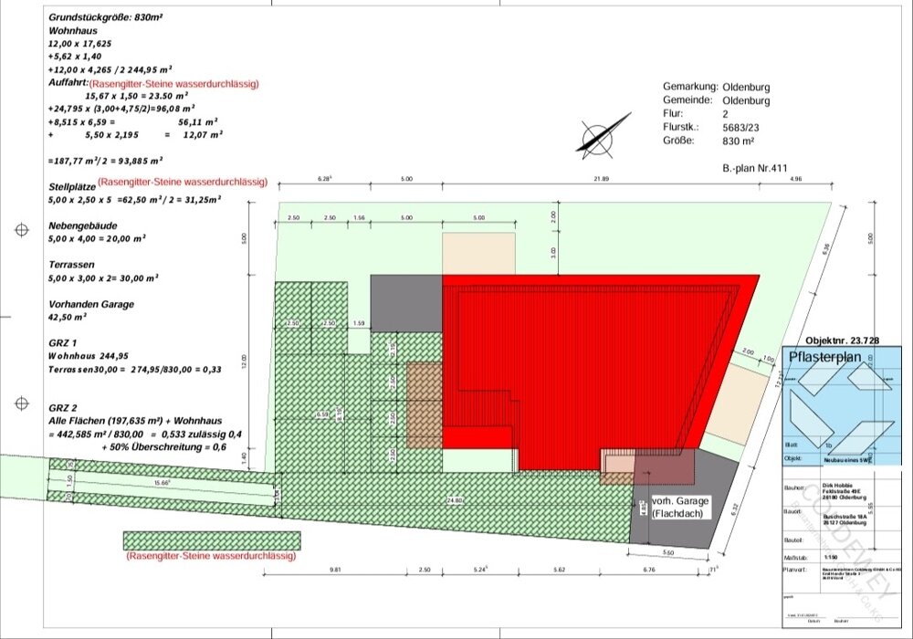 Terrassenwohnung zur Miete 1.450 € 3 Zimmer 96,7 m²<br/>Wohnfläche 2.<br/>Geschoss Buschstraße 18 a Bürgerbusch Oldenburg 26127