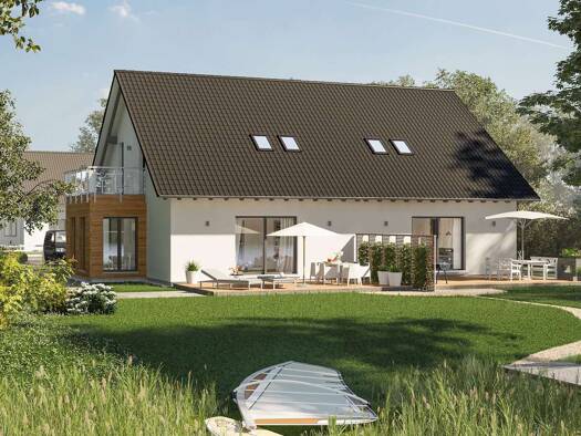 Doppelhaushälfte zum Kauf - Erstbezug provisionsfrei 425.000 € 4 Zimmer 139 m² 360 m² Grundstück Naunhof 04683